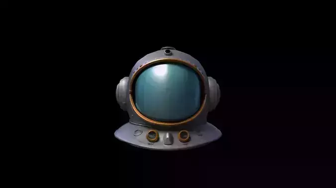3d Render Space Explorer Helmet Mask