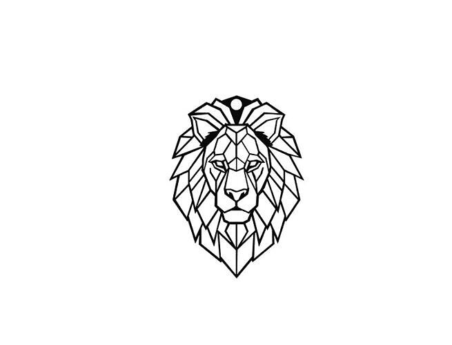 lion head keychain 3D print model