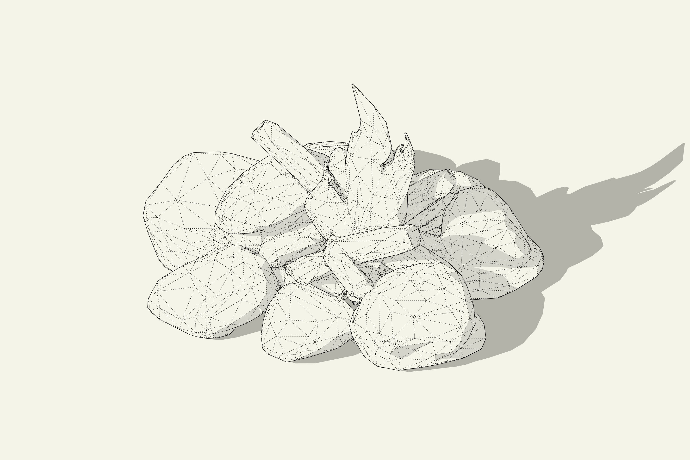 Campfire Low-poly 3D model_1