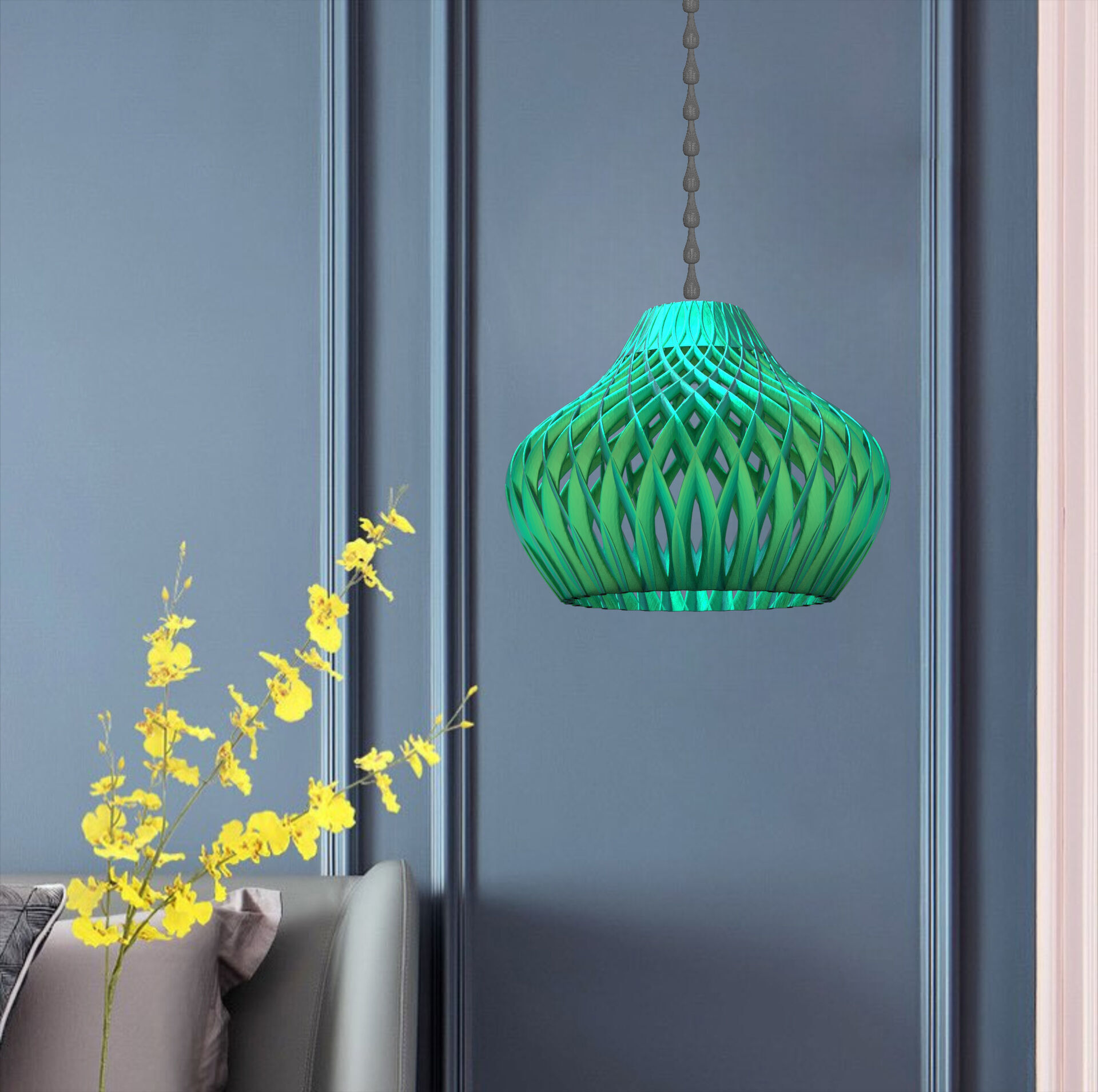 Lamp shade 3D print model_3