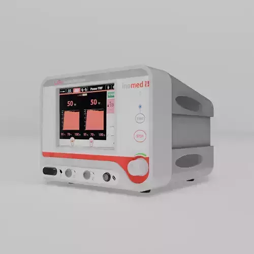 Hospital Equipment RF Lesion generator inomed Low-poly 3D model