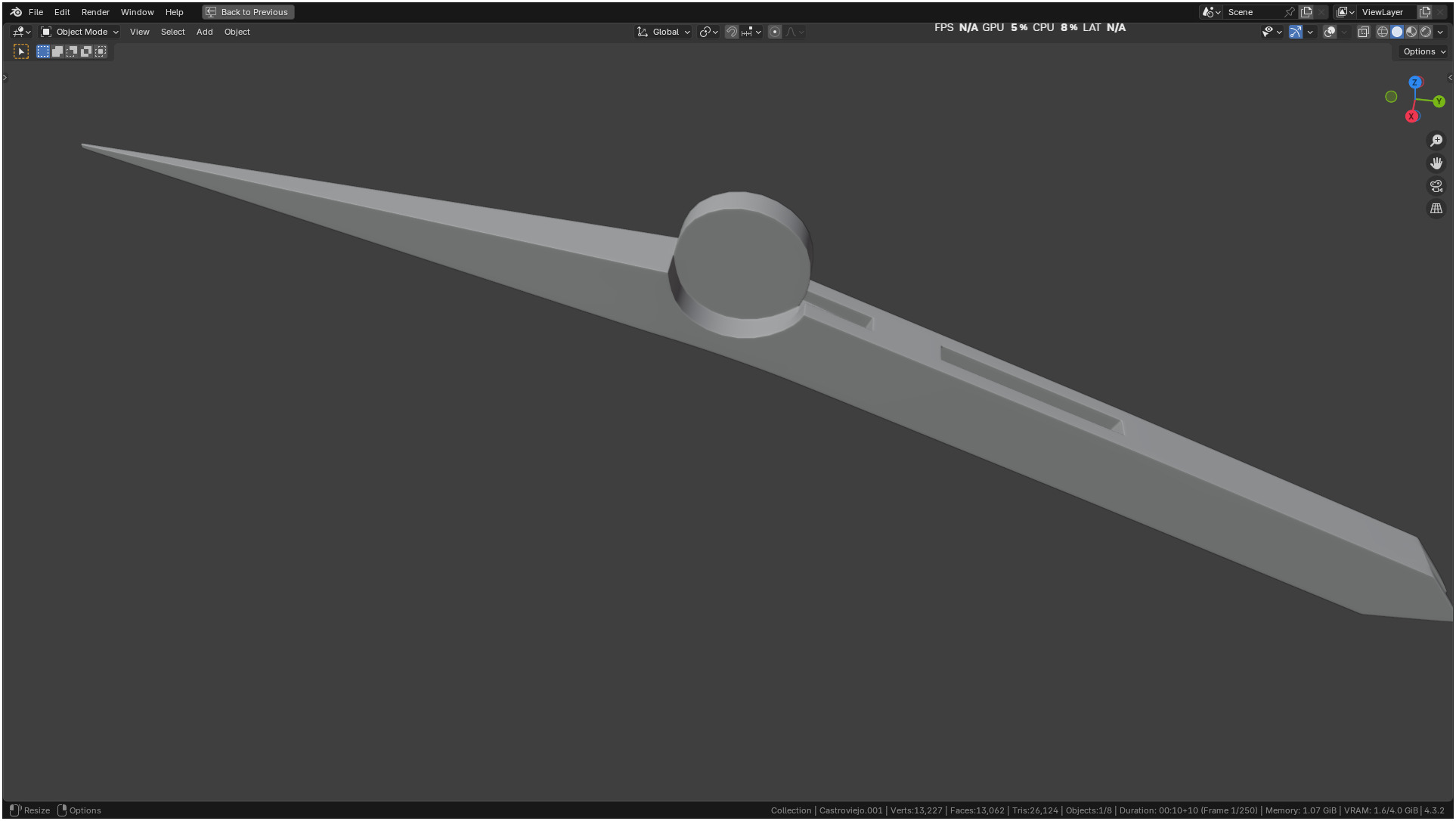 Castroviejo Caliper 3D model_23