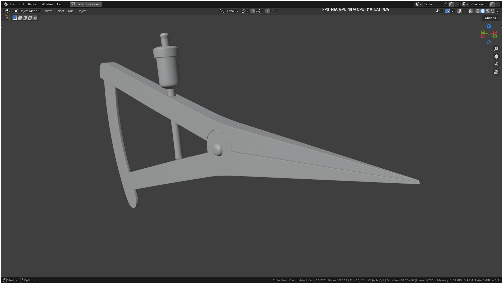 Castroviejo Caliper 3D model_7