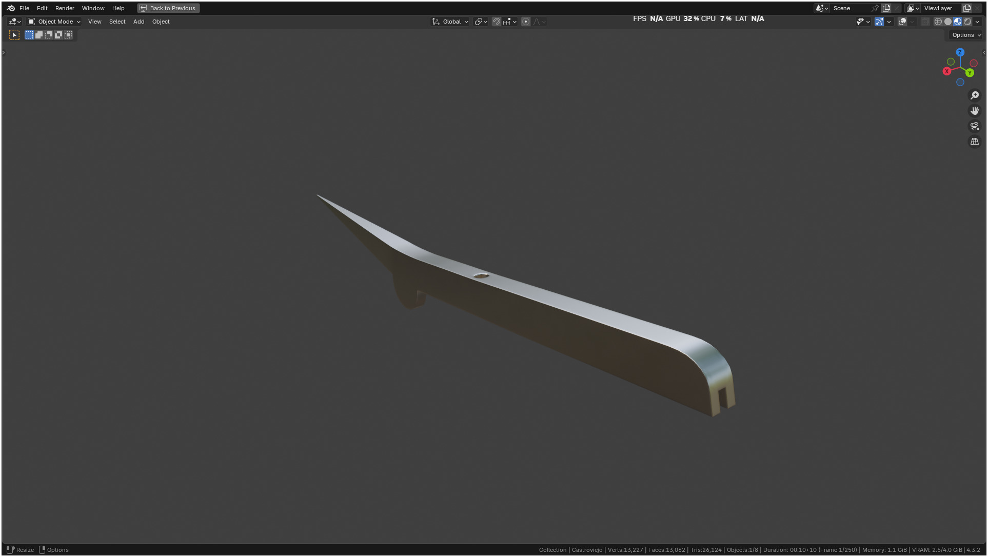 Castroviejo Caliper 3D model_42