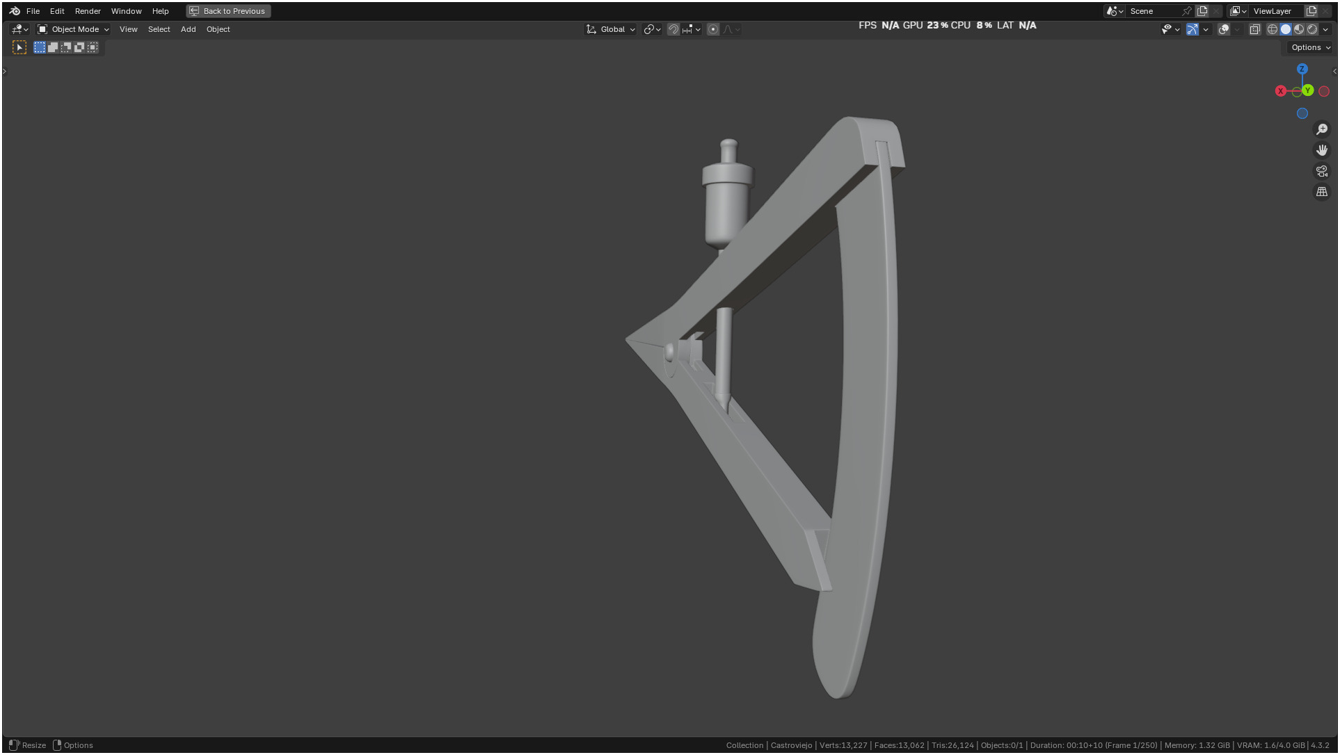Castroviejo Caliper 3D model_9