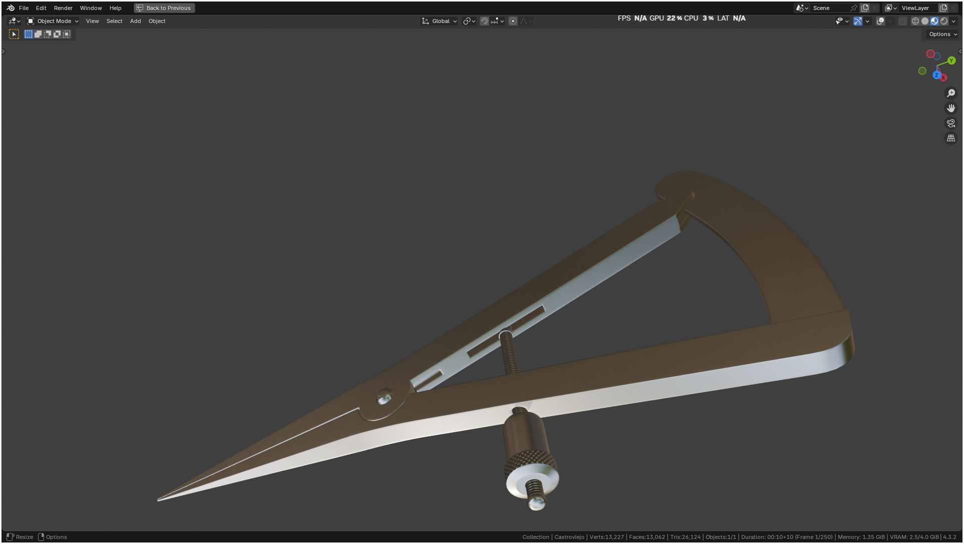 Castroviejo Caliper 3D model_17