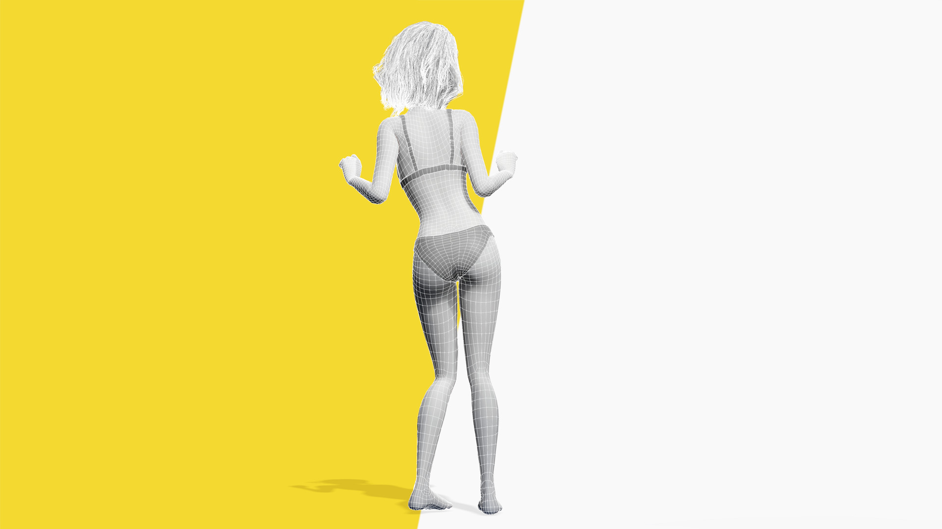 Free Stylized 3D Girl Stylized Toon Girl with Sunglasses Free low-poly 3D model_5