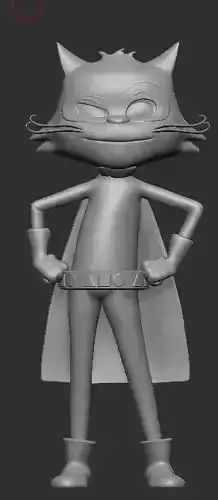 Shape Bandit 3D Model Cartoon Villain Character 3D print model