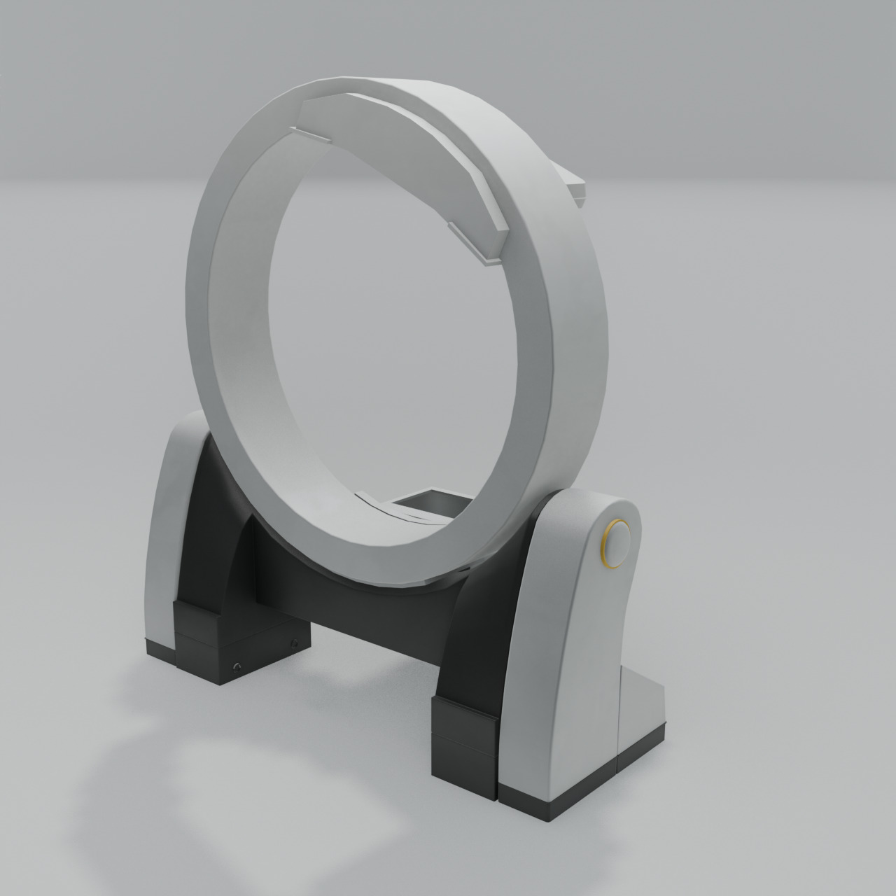 Hospital Equipment Loop-X Mobile Imaging Robot Brainlab Low-poly 3D model_5