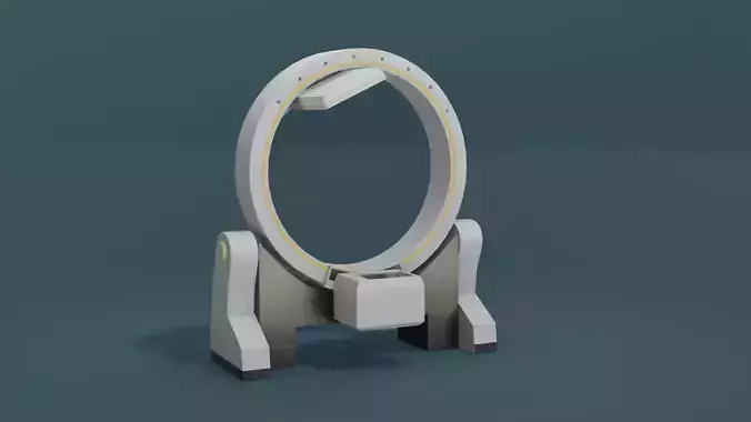 Hospital Equipment Loop-X Mobile Imaging Robot Brainlab Low-poly 3D model