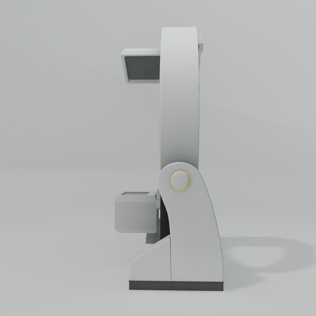 Hospital Equipment Loop-X Mobile Imaging Robot Brainlab Low-poly 3D model_2