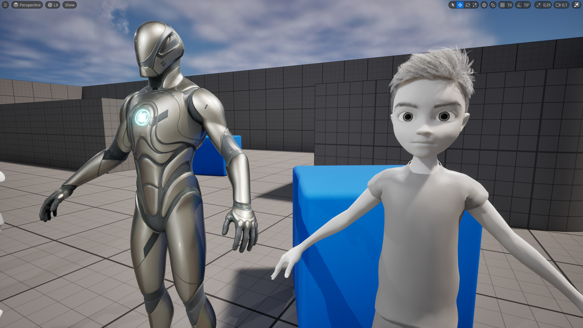 Free 3D Stylized Boy Toon Kid Character with T-Shirt Low-poly 3D model_23