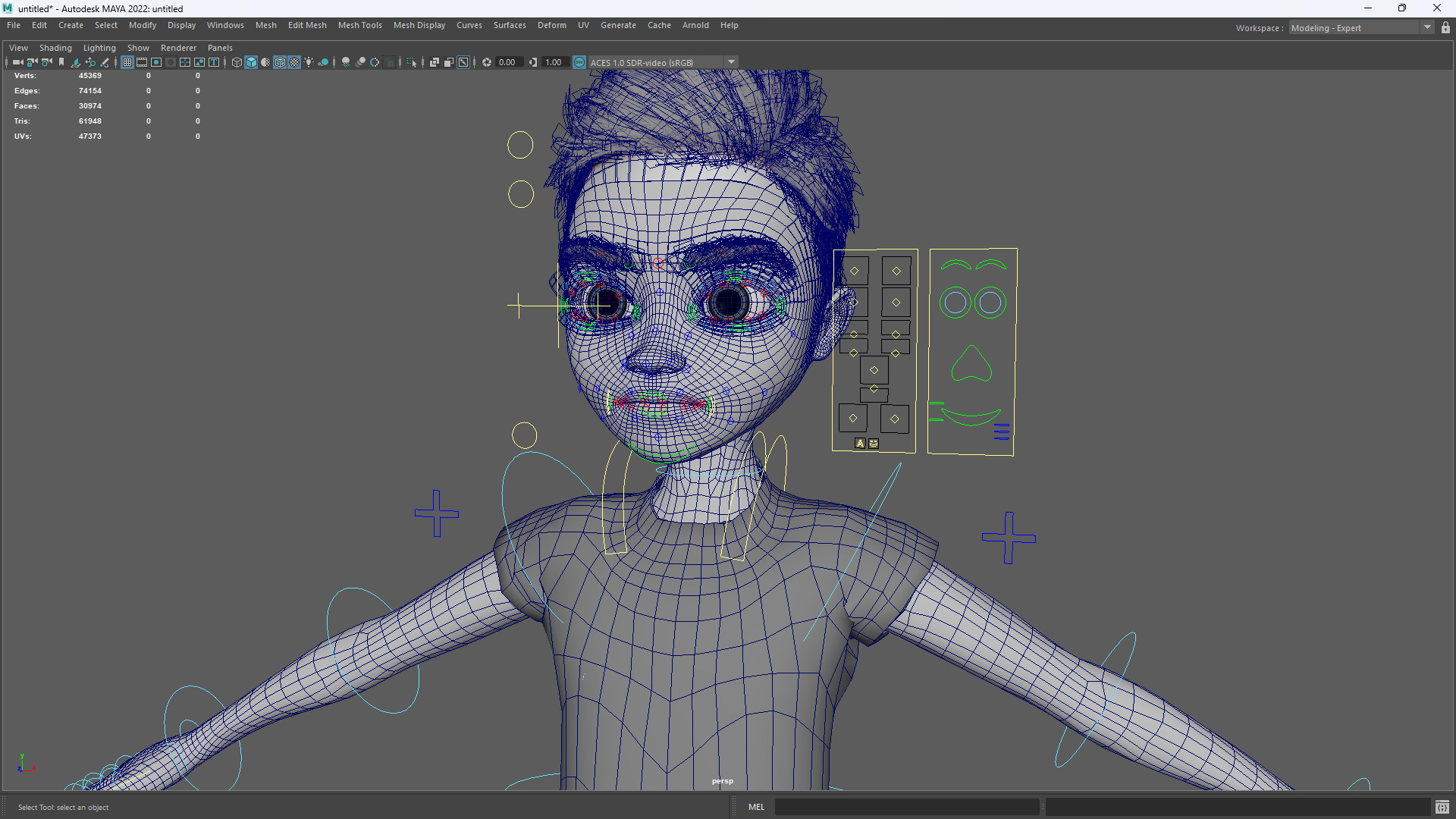 Free 3D Stylized Boy Toon Kid Character with T-Shirt Low-poly 3D model_19