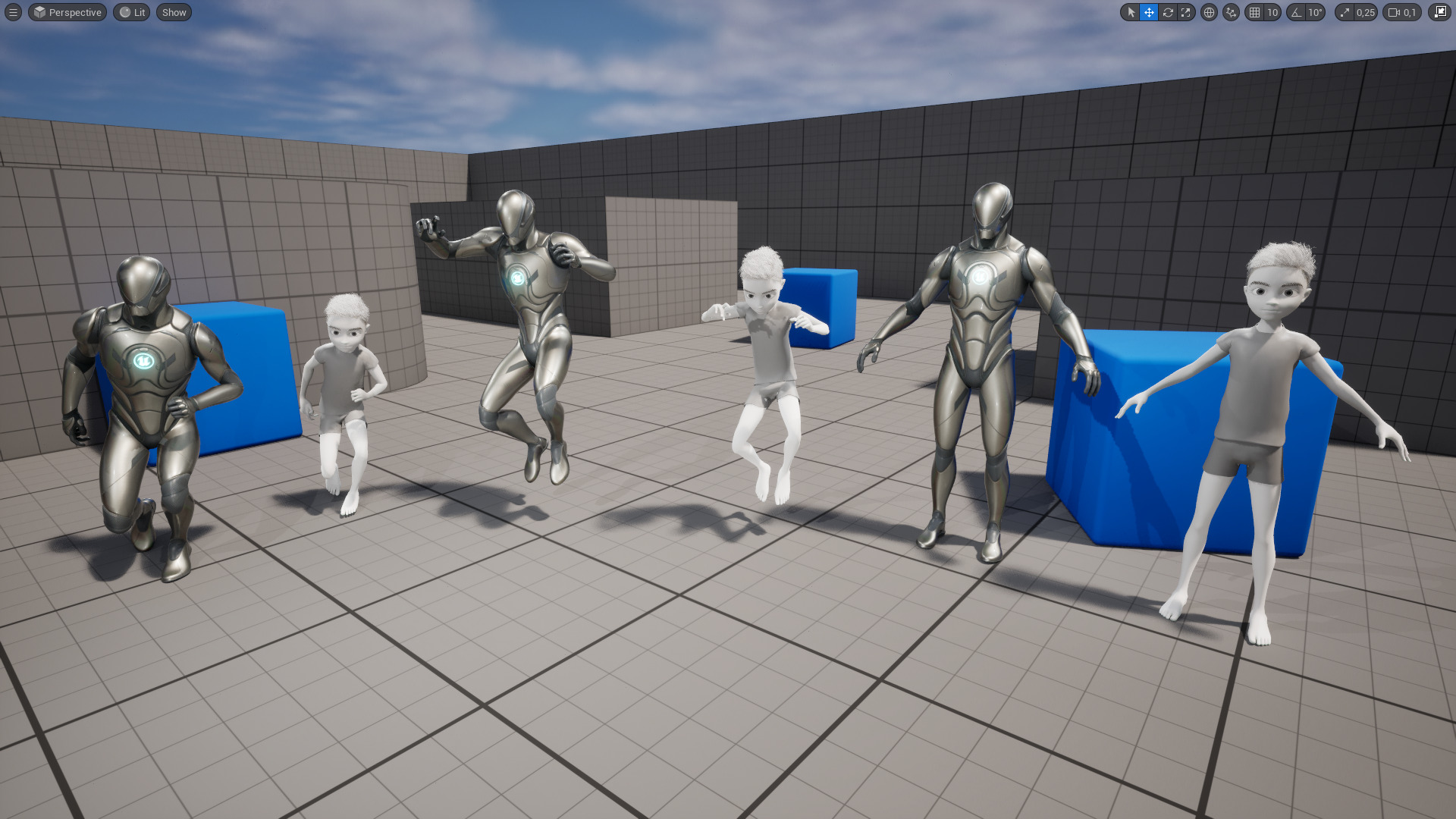 Free 3D Stylized Boy Toon Kid Character with T-Shirt Low-poly 3D model_24