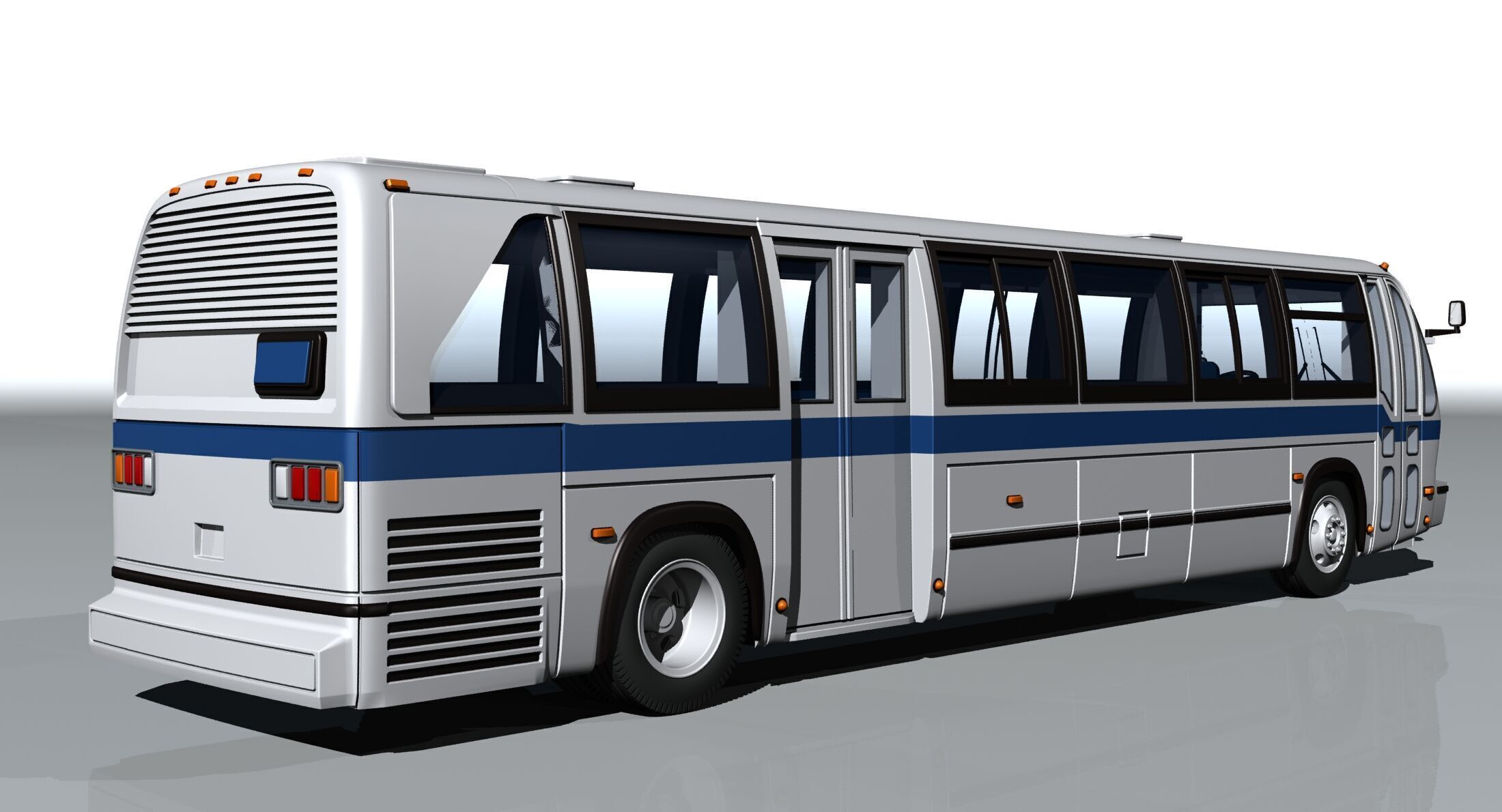 A model-copy of the GMC RTS-04 bus in scale 1 to 72 3D print model_3
