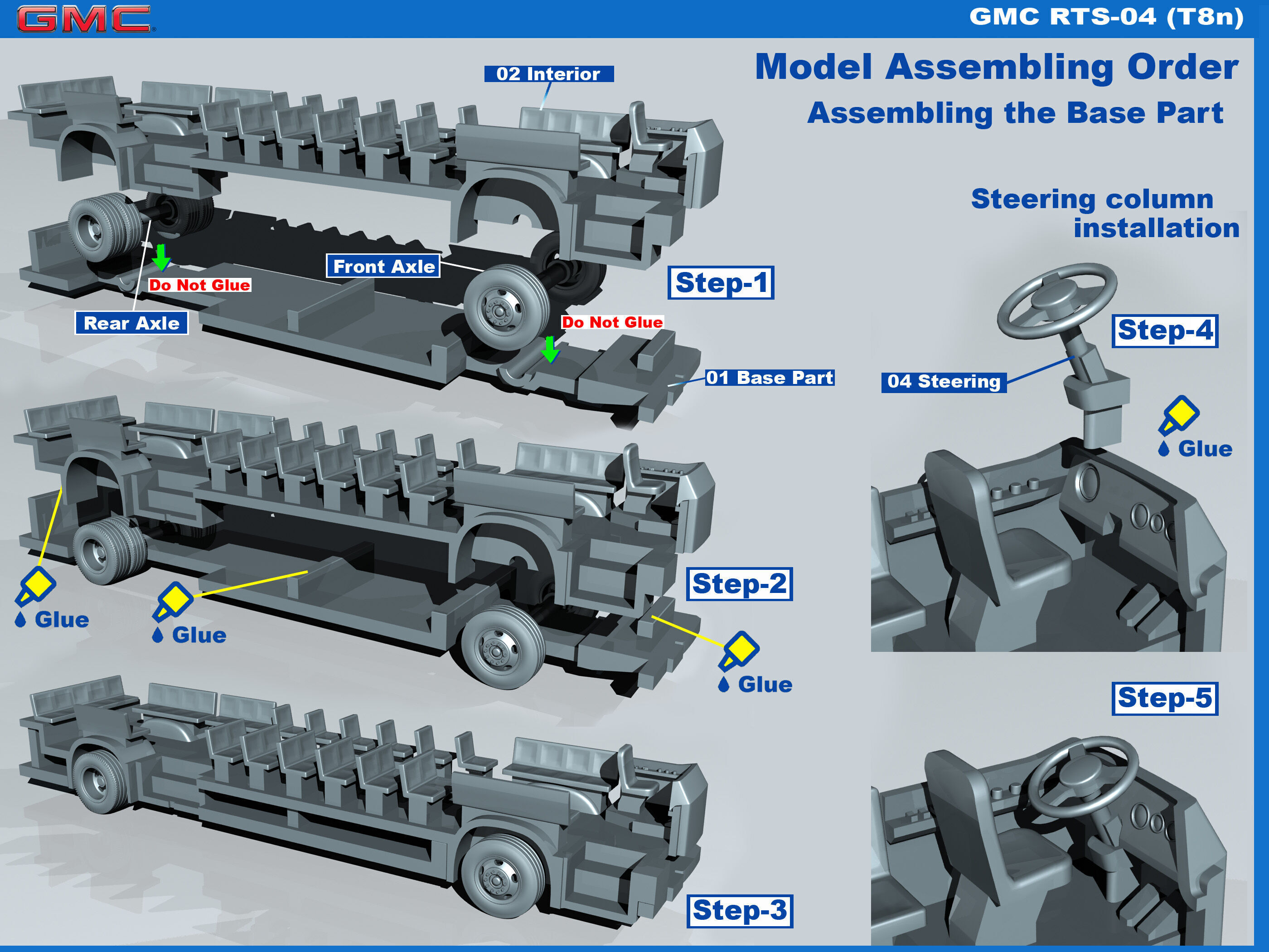 A model-copy of the GMC RTS-04 bus in scale 1 to 72 3D print model_7