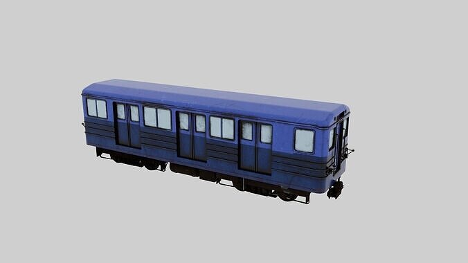 High Quality 3D Steam Train Model Free 3D model