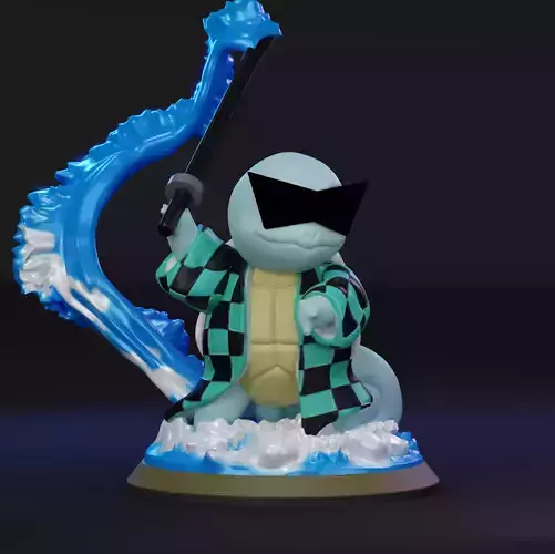 Squirtle as Tanjiro