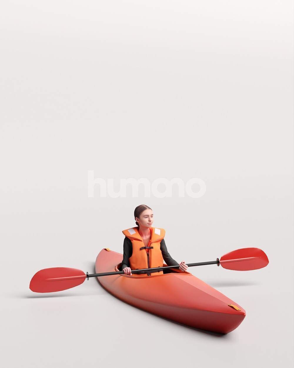 Humano 6-Collection 2505 - KAYAK - SUP -6 x 3D models 3D model_4