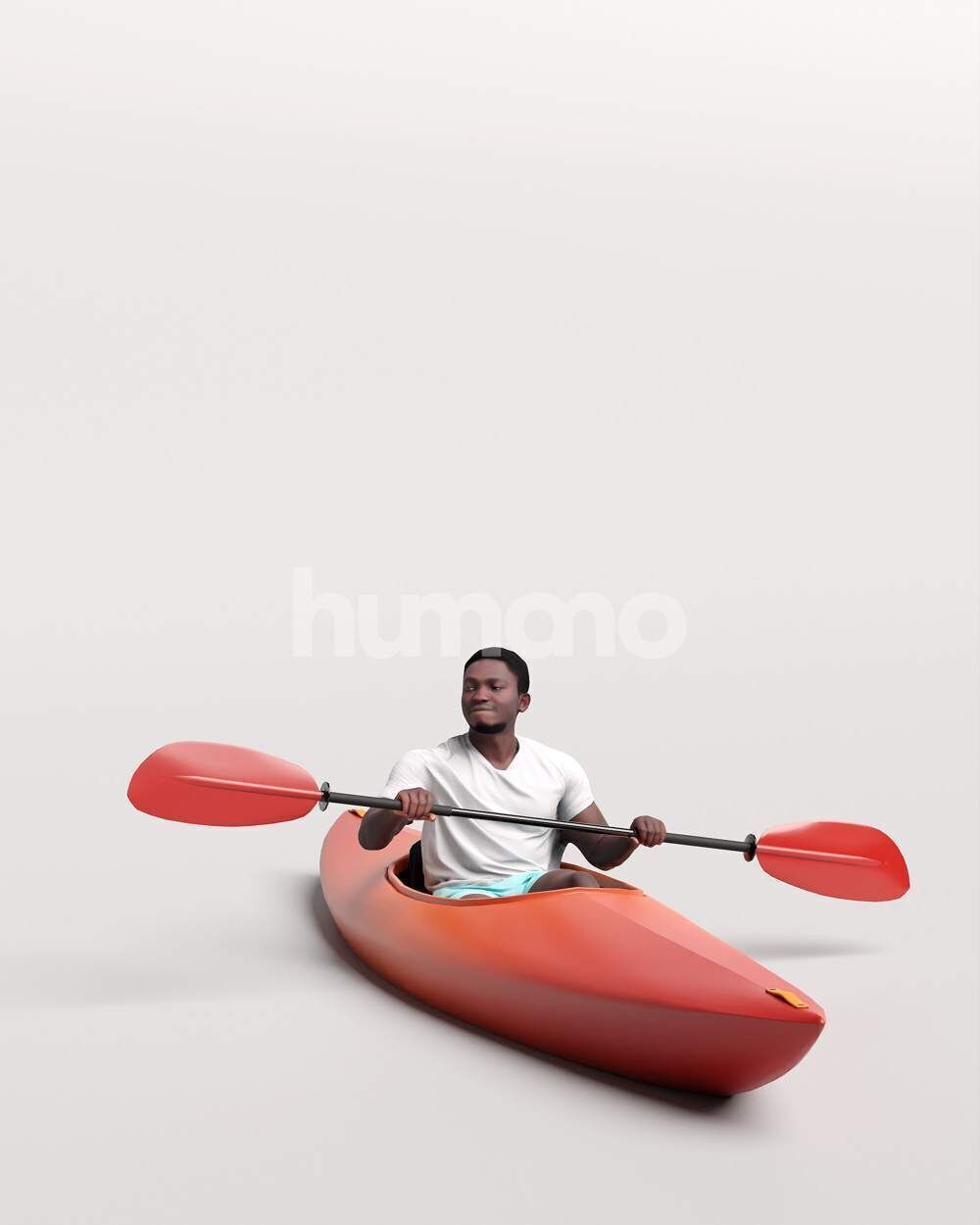 Humano 6-Collection 2505 - KAYAK - SUP -6 x 3D models 3D model_5