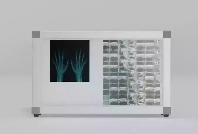 Hospital Equipment Negatoscope X-ray Low-poly 3D model
