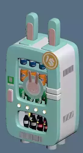Cartoon refrigerator