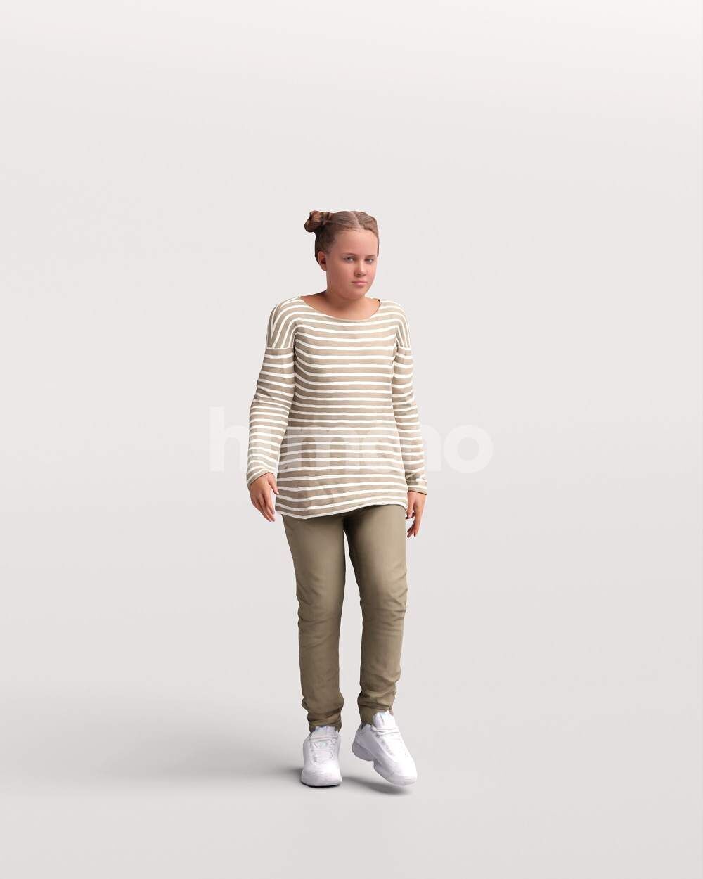 Humano 18-Collection 2504 - WALKING -18 x 3D models 3D model_3