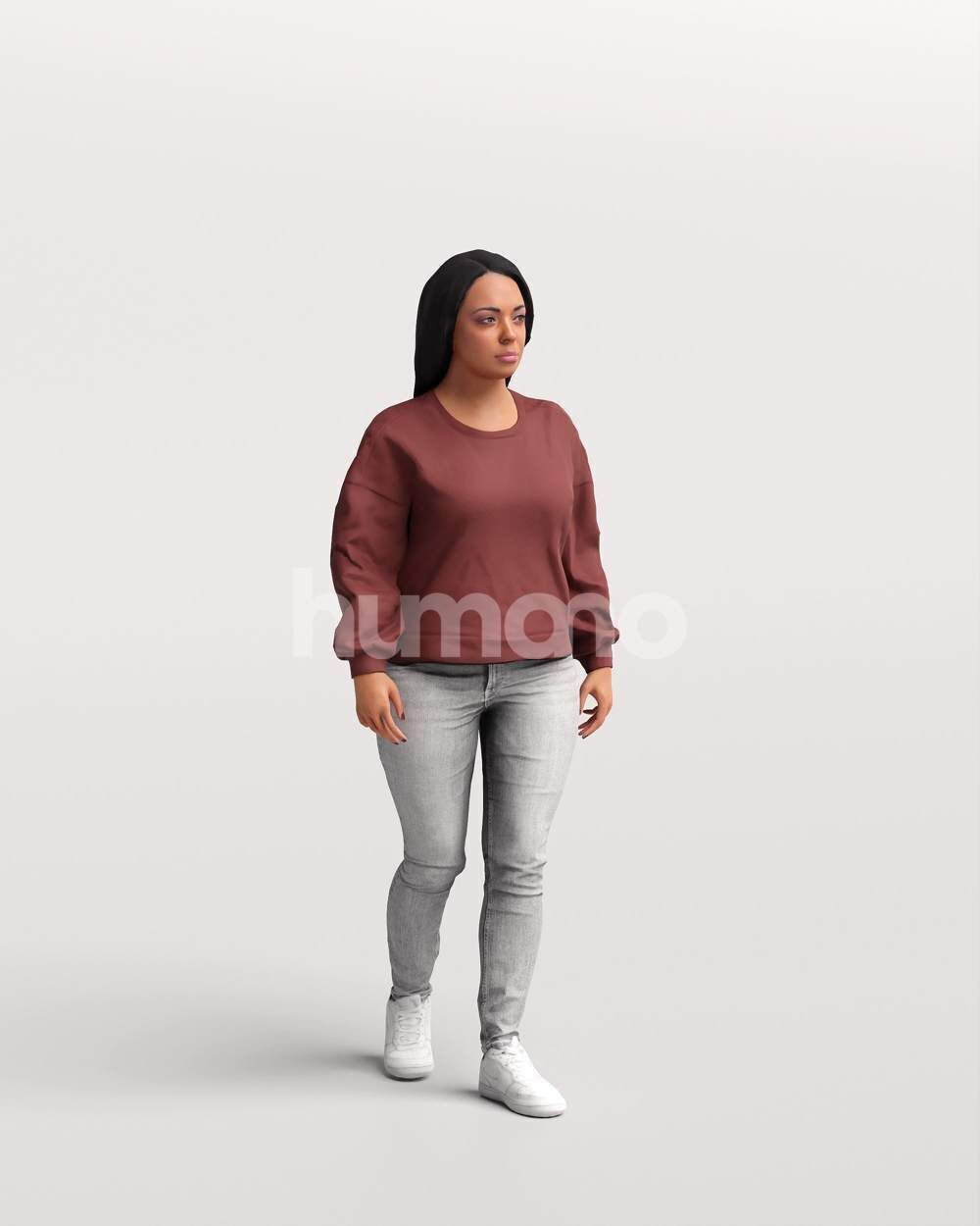 Humano 18-Collection 2504 - WALKING -18 x 3D models 3D model_16