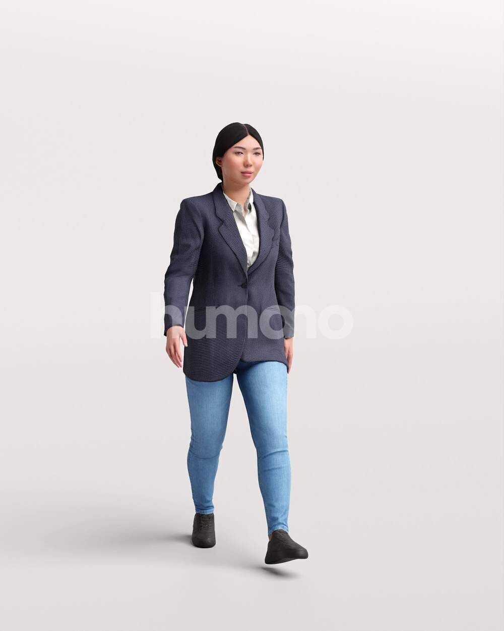 Humano 18-Collection 2504 - WALKING -18 x 3D models 3D model_9