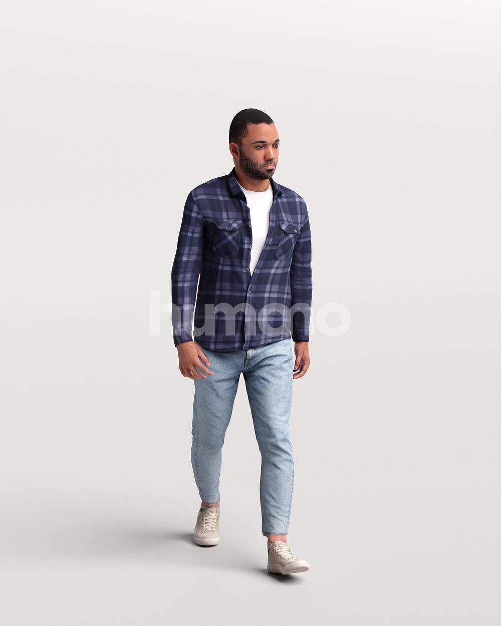 Humano 18-Collection 2504 - WALKING -18 x 3D models 3D model_13