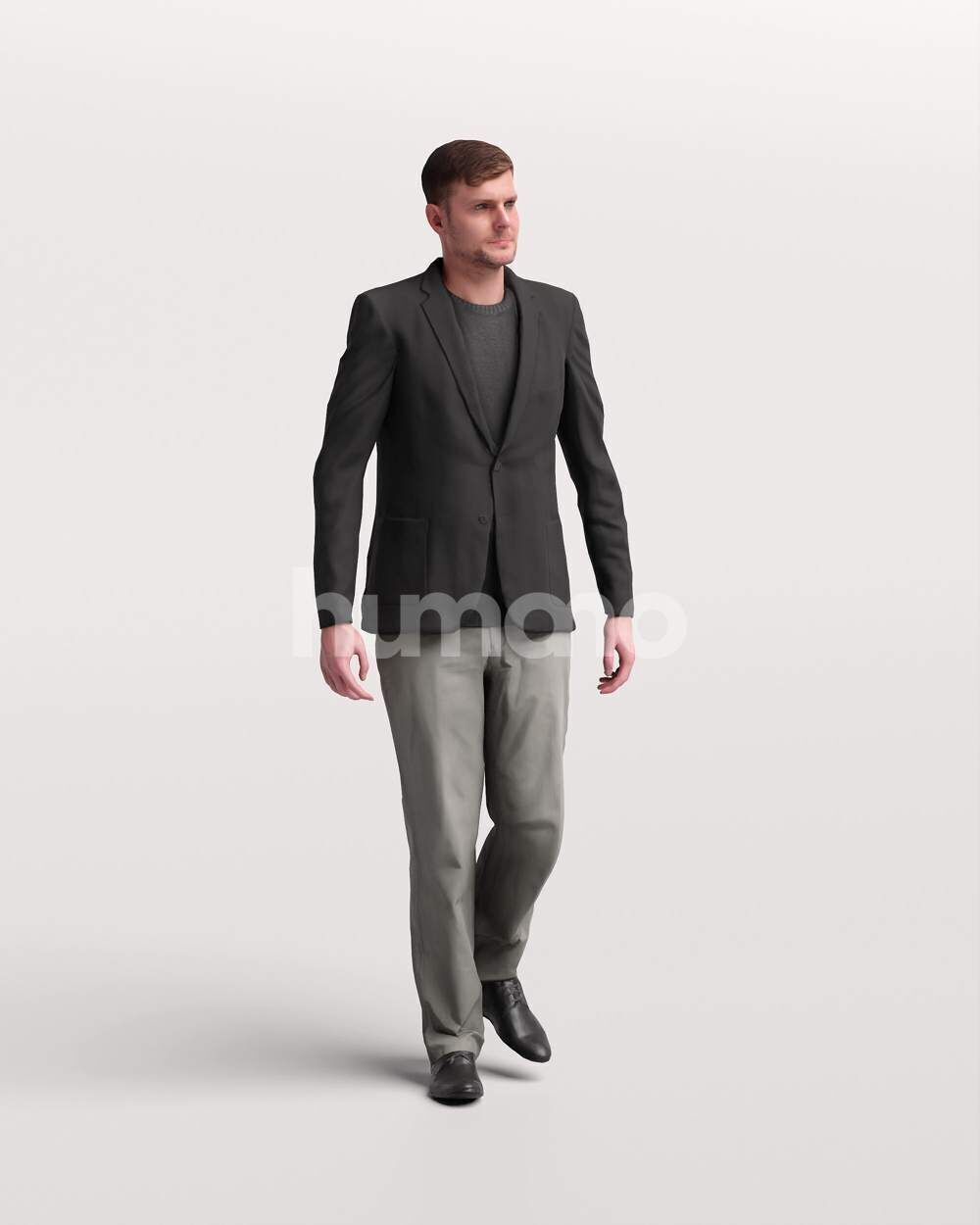 Humano 18-Collection 2504 - WALKING -18 x 3D models 3D model_11
