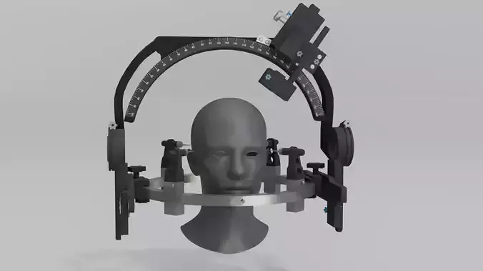 Hospital Equipment SUSy Inomed Stereotactic Ultralight System Low-poly 3D model