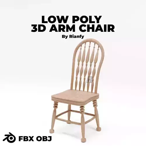 Unique 3D Wooden Arm Chair