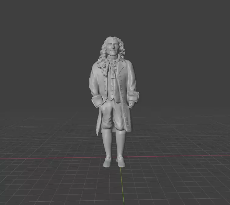Voltaire 3D print model_0