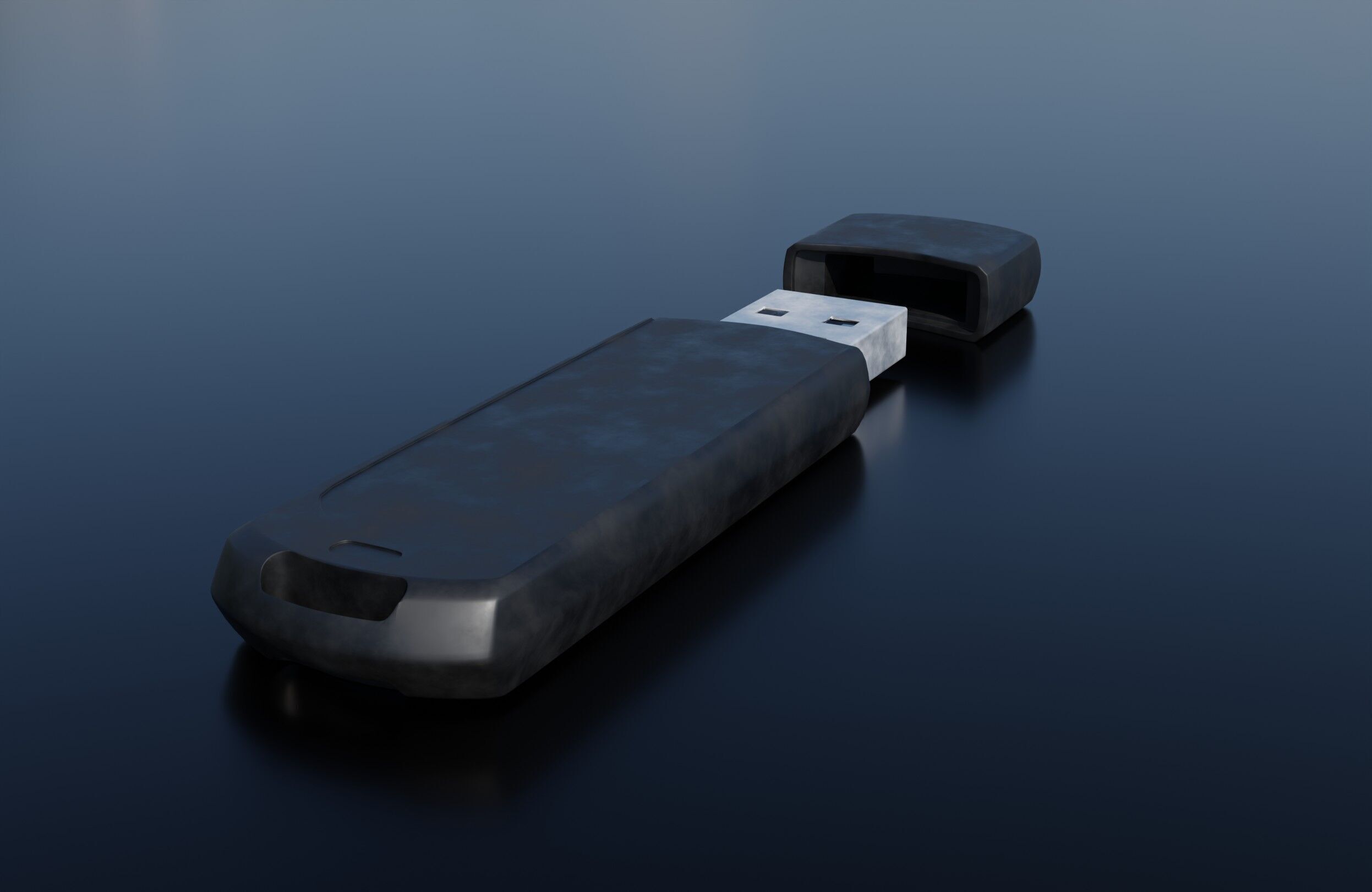 USB Flash Drive High Quality 3D model_2
