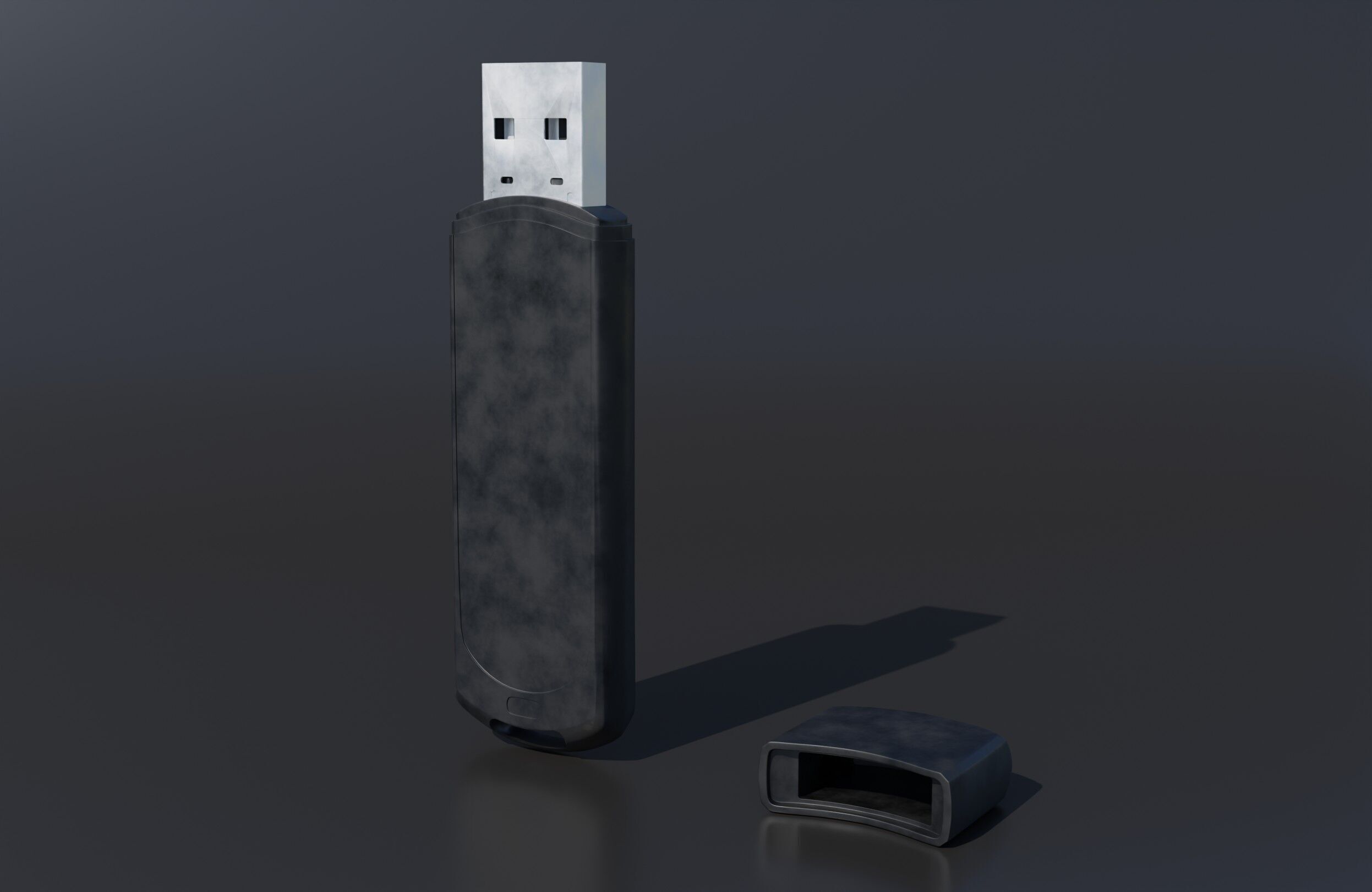 USB Flash Drive High Quality 3D model_4