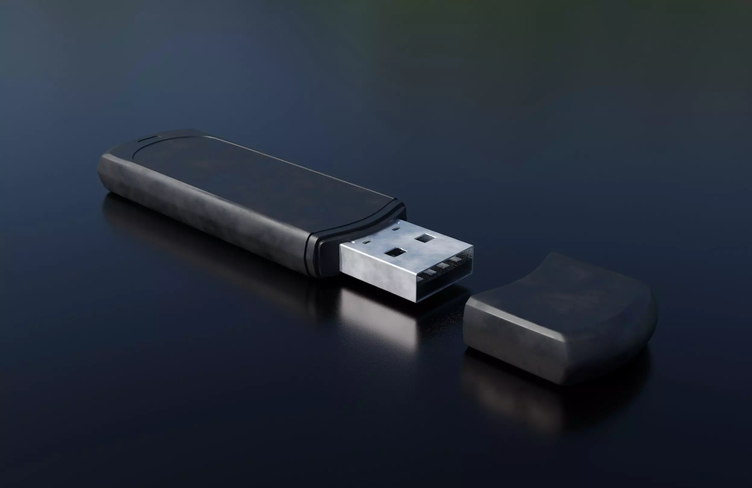 USB Flash Drive High Quality 3D model_0