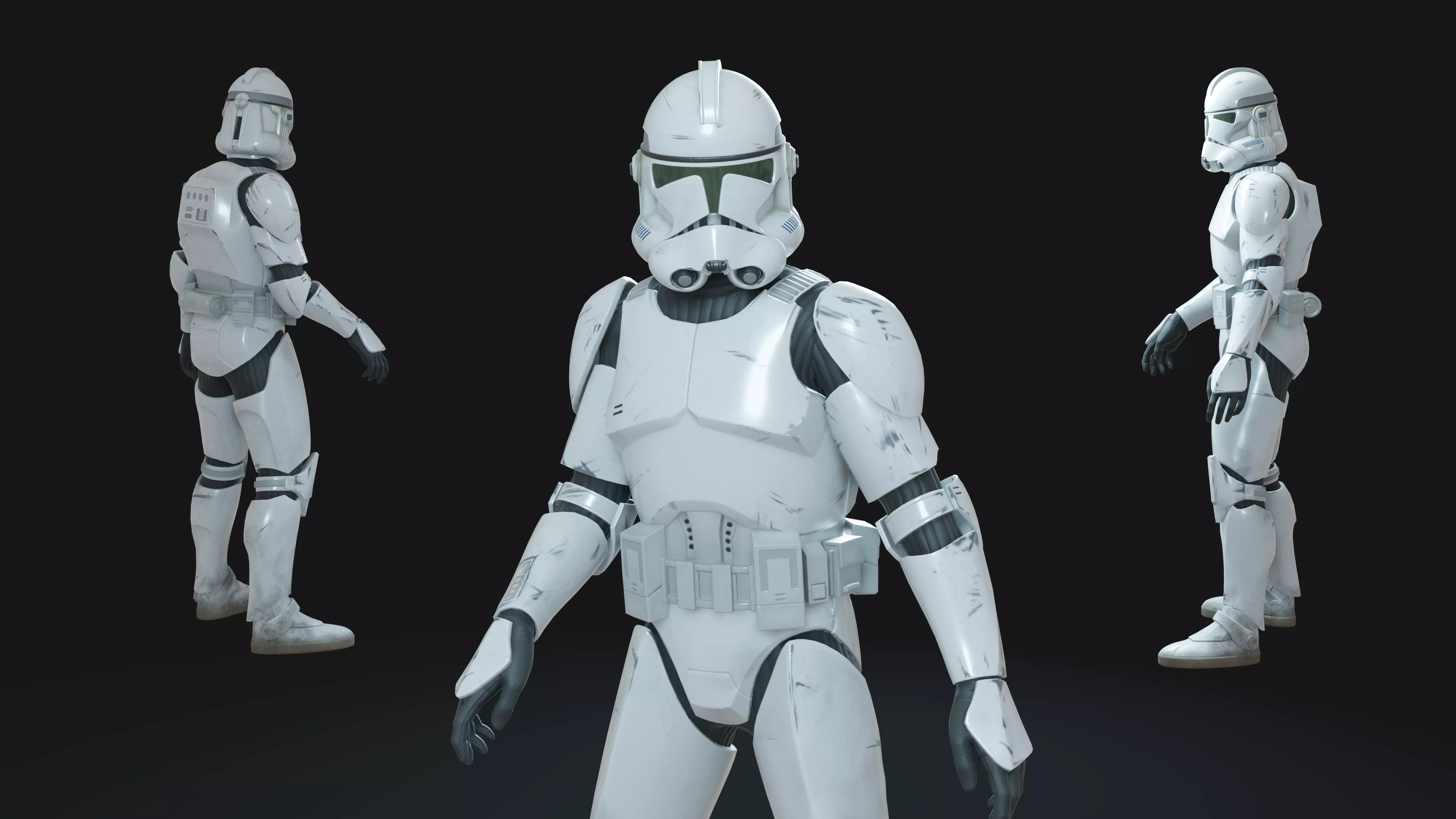 Clone Trooper Animation-Ready Low-poly 3D model_0