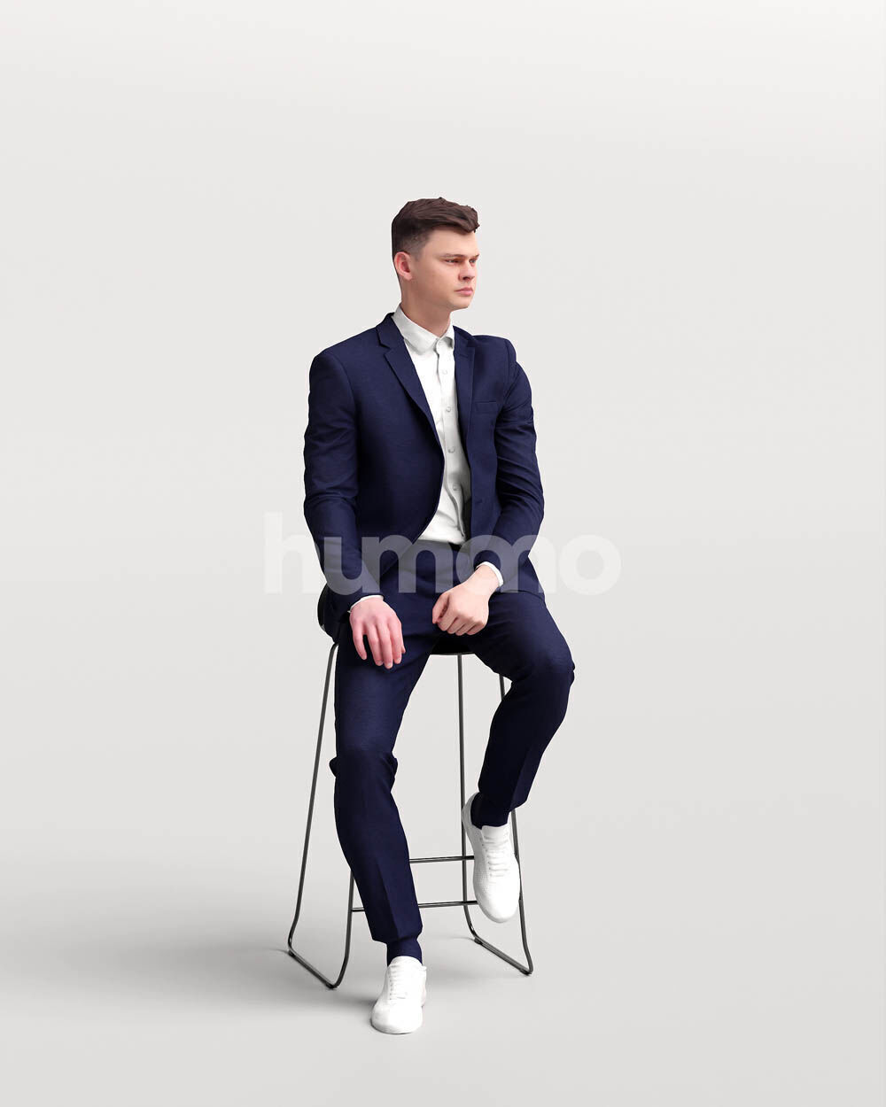 Humano 12-Collection 2502 - STOOLS-12 x 3D models 3D model_8