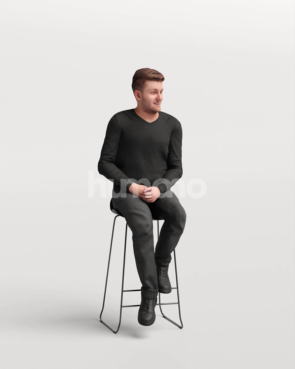 Humano 12-Collection 2502 - STOOLS-12 x 3D models 3D model_2