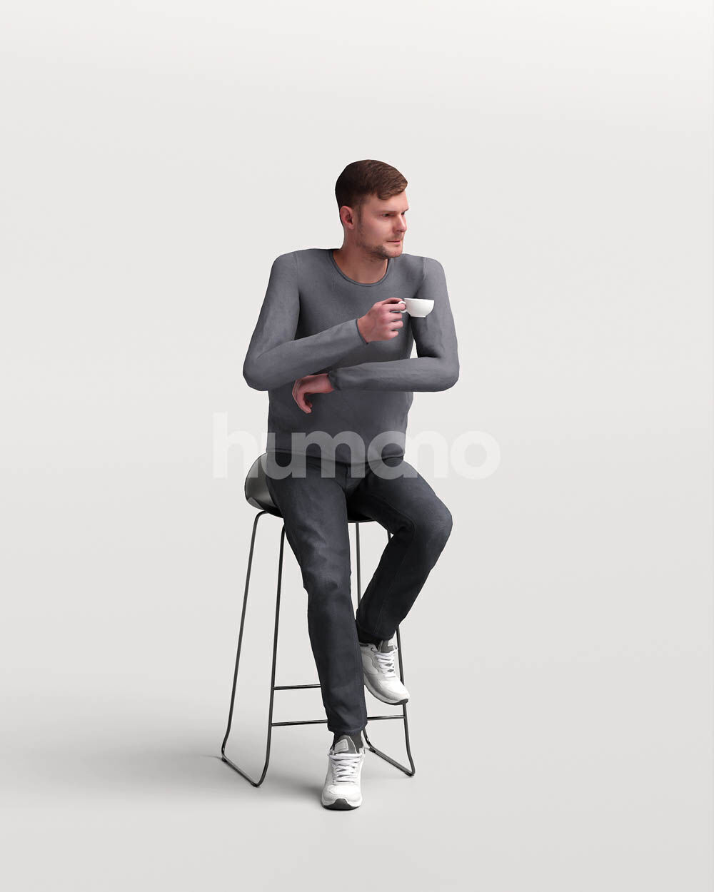 Humano 12-Collection 2502 - STOOLS-12 x 3D models 3D model_7