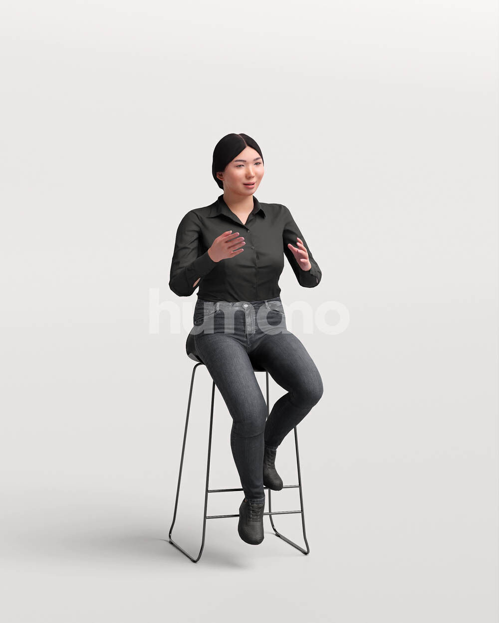 Humano 12-Collection 2502 - STOOLS-12 x 3D models 3D model_6