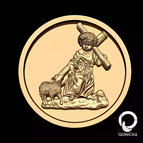 Jesus y oveja 3D print model