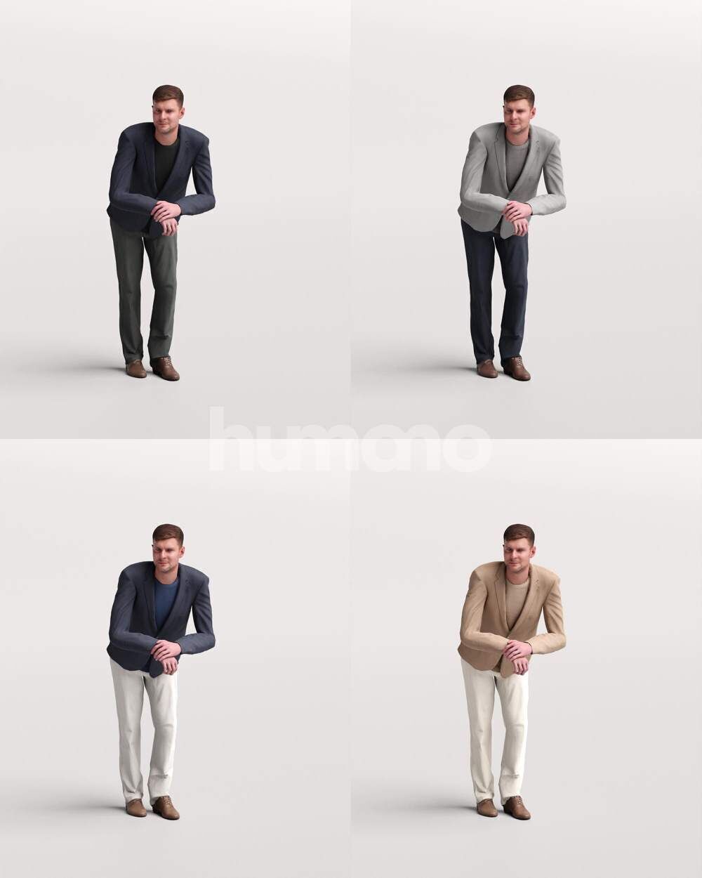 Humano 12-Collection 2501 - BALUSTRADES -12 x 3D models 3D model_22