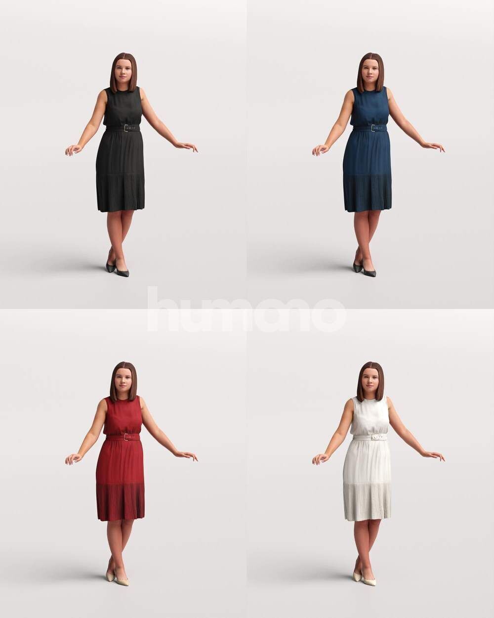 Humano 12-Collection 2501 - BALUSTRADES -12 x 3D models 3D model_19