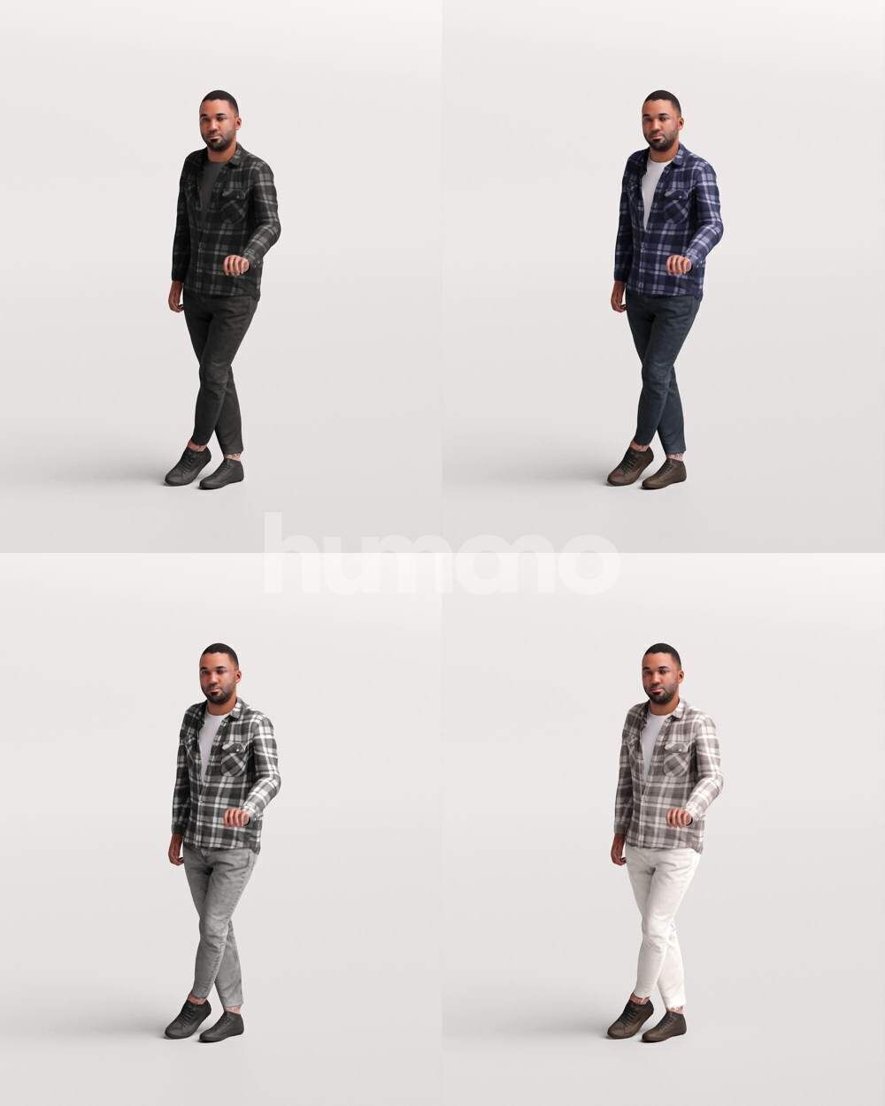 Humano 12-Collection 2501 - BALUSTRADES -12 x 3D models 3D model_23