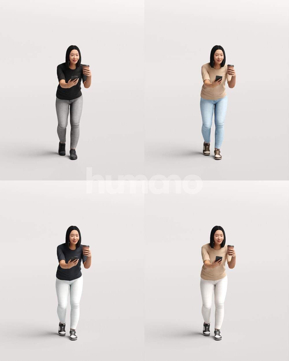 Humano 12-Collection 2501 - BALUSTRADES -12 x 3D models 3D model_20