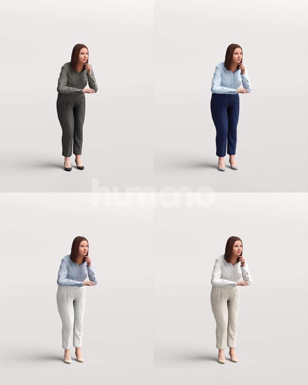 Humano 12-Collection 2501 - BALUSTRADES -12 x 3D models 3D model_18