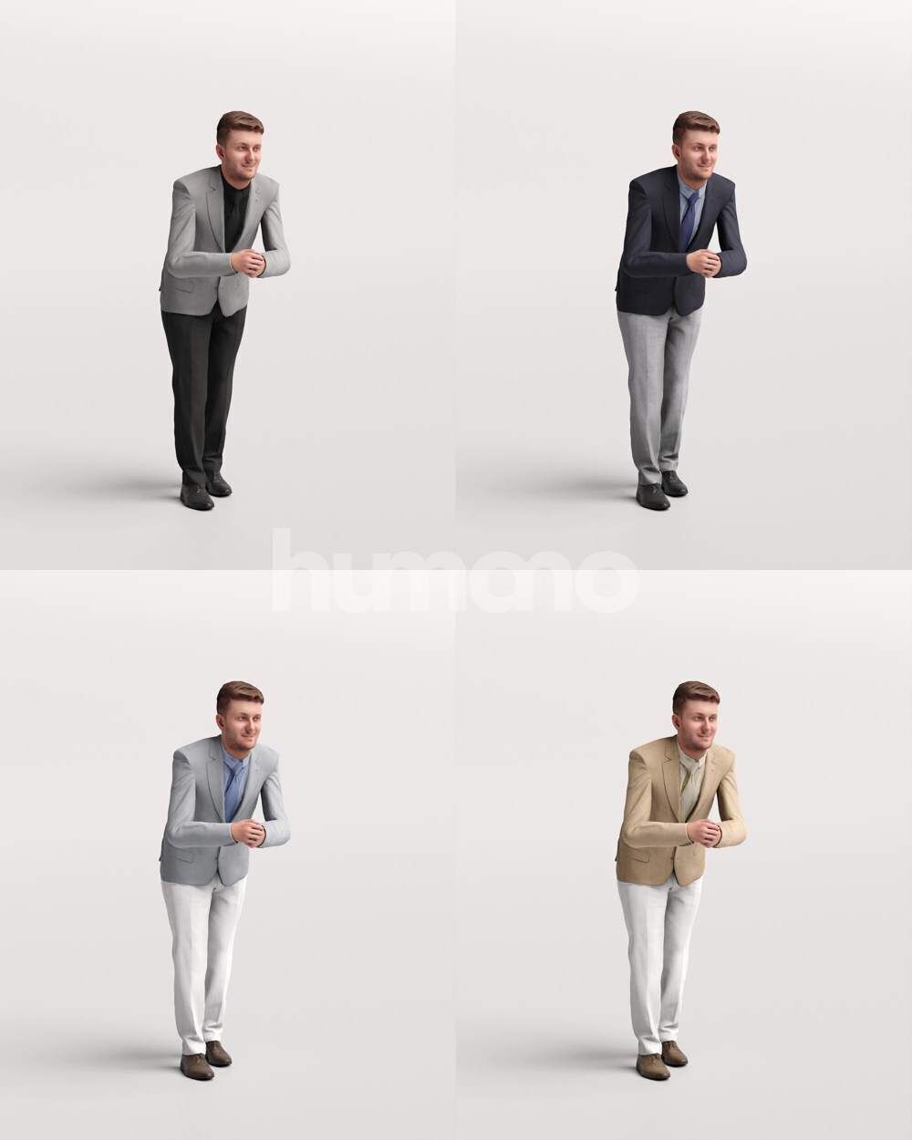 Humano 12-Collection 2501 - BALUSTRADES -12 x 3D models 3D model_15