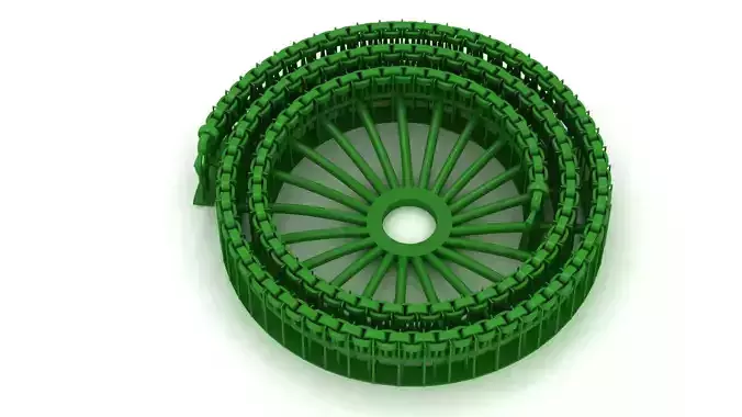 Fancy Italian Chain 3D Model  Ready to Print 3D print model